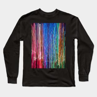 Blurry Christmas - Stone Mountain Georgia Long Sleeve T-Shirt